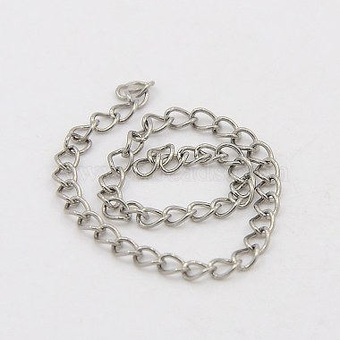304 Stainless Steel Twisted Chains Curb Chains(CHS-K001-24-2.5mm)-2
