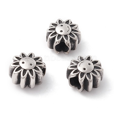 Flower 304 Stainless Steel European Beads