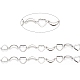 201 Stainless Steel Moon & Heart Link Chains(CHS-F015-02P-1)-2