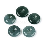 Natural Myanmar Jade Pendants, Donut/Pi Disc Charms, 15.5~17.5x4~6mm, Hole: 2mm(G-T143-40A)