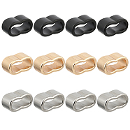 DICOSMETIC 60Pcs 3 Colors Zinc Alloy Slide Charms, Mixed Color, 12.5x6x7mm, 20pcs/color(FIND-DC0004-95)