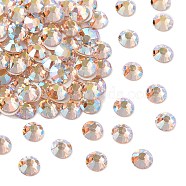 Preciosa&reg MAXIMA Crystal No Hotfix Flatback Stones, Czech Crystal, Dura Foiling, Round(438 11 615 Chaton Rose), 90300 200 Light Peach AB, SS6(1.9~2.1mm)(Y-PRC-NSS6-90300-200)