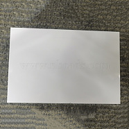 Aluminum Heat Transfer Picture Plate, Sublimation Blank Metal Sign Board, Rectangle, for Heat Transfer Pressing, Laser Engraving, UV Printing, White, 200x250x0.45~0.5mm(AJEW-WH0291-89B)