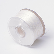 Special Coated Polyester Beading Threads for Seed Beads, Linen, 0.1mm, about 50yards/roll(OCOR-R038-02)