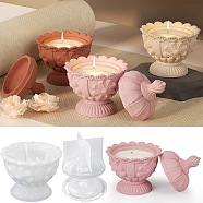 DIY Candle Cup Silicone Molds, Storage Box Molds, Resin Plaster Cement Casting Molds, Clear, 12x8.6cm, Inner Diameter: 7.9cm(DIY-Q037-05)