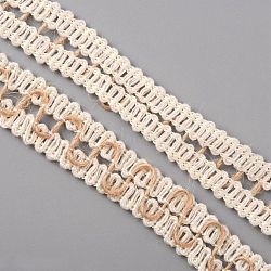 Natural Jute Cord, Flat, Old Lace, 15x1mm, about 10.94 Yards(10m)/Bundle(OCOR-TAC0016-06)