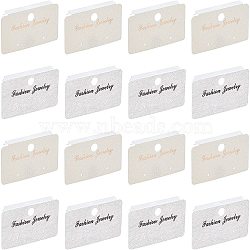 2 Colors Plastic Display Cards, Used For Earrings, Rectangle, Mixed Color, 3.1x5.2x0.7~0.8cm, Hole: 6mm, 2 colors, 100pcs/color, 200pcs/set(CDIS-FG0001-39)