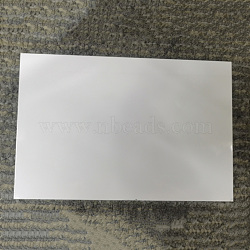 Aluminum Heat Transfer Picture Plate, Sublimation Blank Metal Sign Board, Rectangle, for Heat Transfer Pressing, Laser Engraving, UV Printing, White, 200x250x0.45~0.5mm(AJEW-WH0291-89B)