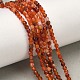 naturelles agate rouge brins(G-B168-A04-2mm)-1
