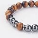 Non-Magnetic Synthetic Hematite Beaded Stretch Bracelets(BJEW-JB02900)-3