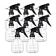 250ml Empty Plastic Spray Bottles with Black Trigger Sprayers Clear Trigger Sprayer Bottle with Adjustable Nozzle for Cleaning Gardening Plant Hair Salon(AJEW-BC0005-71)-1