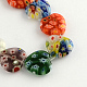 Heart Handmade Millefiori Glass Beads Strands(X-LK-R004-28)-1