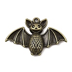 Tibetan Style Alloy Pendants, Cadmium Free & Lead Free, Bat, Antique Bronze, 26x40x6mm, Hole: 1.8mm, about 202pcs/1000g(FIND-C043-006AB)