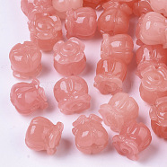 Synthetic Coral Beads, Dyed, Imitation Jade, Tulip, Light Coral, 8.5x8mm, Hole: 1.5mm(X-CORA-R017-28-A03)