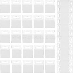 Nbeads 312Pcs PET Self Adhesive Hang Tabs, Display Tabs for Store Retail Display, Rectangle, White, 5x3.8x0.03cm(CDIS-NB0001-27)