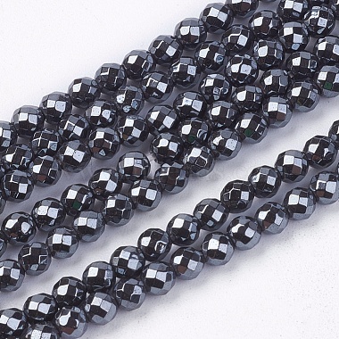 3mm Black Round Non-magnetic Hematite Beads