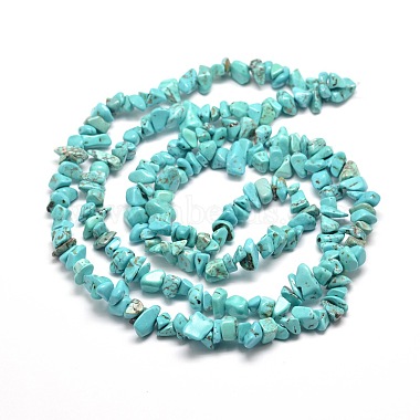 Puce turquoise synthétique chapelets de perles(G-M205-77)-2