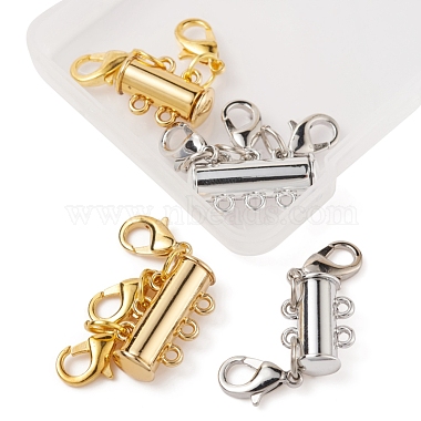 4 Sets 4 Style Alloy Magnetic Slide Lock Clasps(FIND-YW0001-42)-4
