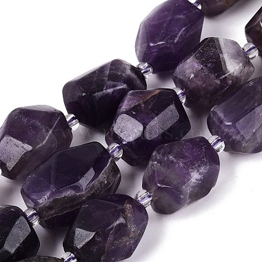 perles naturelles am&eacute;thyste brins(G-N362-07A-07)-2