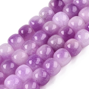 teints naturels blancs perles de jade brins(G-T138-D03)-4