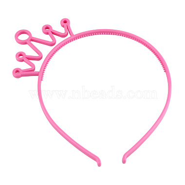 Hot Pink Plastic Hair Bands