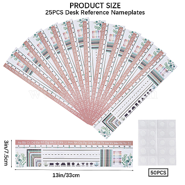 25 placa rectangular de papel para nombres de manuscritos.(DIY-WH0491-09B)-2