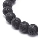 Natural Lava Rock & Gemstone Stretch Bracelet with Alloy Fairy Charms(BJEW-JB08730)-6