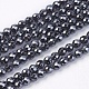 Non-magnetic Synthetic Hematite Beads Strands(G-S086-3mm)-1