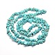 Puce turquoise synthétique chapelets de perles(G-M205-77)-2