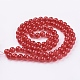 Spray Painted Crackle Glass Beads Strands(CCG-Q001-10mm-13)-2