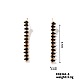 Dainty Japanese Teardrop Style Stud Earrings with Tassels and Rhinestones(RD3372-4)-1