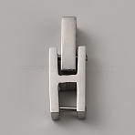 304 Stainless Steel Watch Band Clasps, Stainless Steel Color, 17.5x6x3.5mm(STAS-WH0027-104B-P)