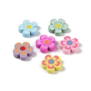 Maple
 Wood Beads, Flower, Mixed Color, 19.5x19x5.5mm, Hole: 1.8mm, 588pcs/500g(WOOD-E017-09C)