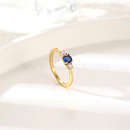 Elegant Stainless Steel Diamond Ring for Women's Daily Wear(FF1490-3)