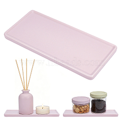 Rectangle Porcelain Jewelry Trays, for Rings, Necklaces, Earrings, Bracelets, Trinket, Pink, 20.8x9.8x1.1cm(DJEW-JOY0001-01A)