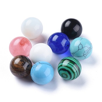 Gemstone Beads, Gemstone Sphere, No Hole/Undrilled, Round, 17.5~18mm