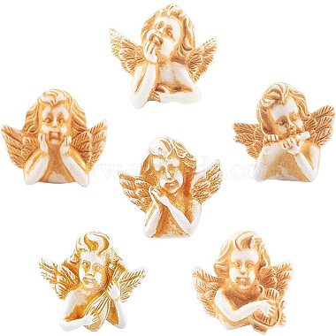 Goldenrod Angel & Fairy Resin Cabochons