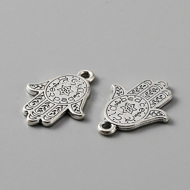 Antique Silver Palm Alloy Pendants