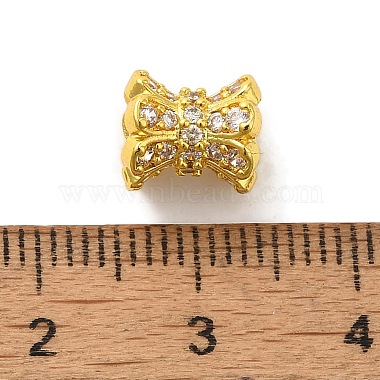 Brass Micro Pave Cubic Zirconia Beads(KK-C072-07G)-3