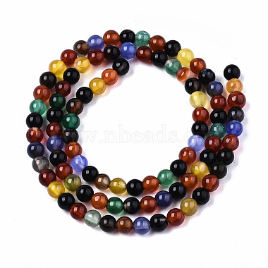 Natural Agate Beads Strands(G-S359-241E)-2