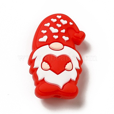Red Human Silicone Beads