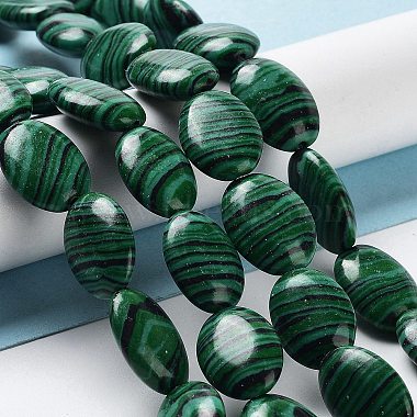 Synthetic Malachite Beads Strands(G-L164-A-26)-2