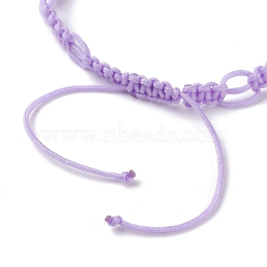 Bracelet de cheville tressé en fil de nylon(AJEW-AN00463)-6