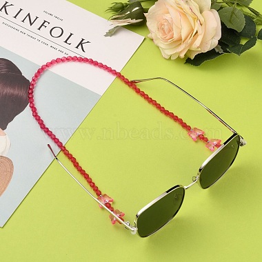 Brillenketten im Schmetterlingsdesign für Frauen(AJEW-EH00255-04)-2