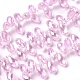 Glas facettierte Tropfen Perlen Stränge galvanisieren(X-EGLA-D014-36)-1