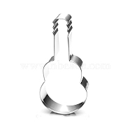 304 Stainless Steel Cookie Cutters, Cookies Moulds, DIY Biscuit Baking Tool, Guitar, Stainless Steel Color, 90x48mm(DIY-E012-90)