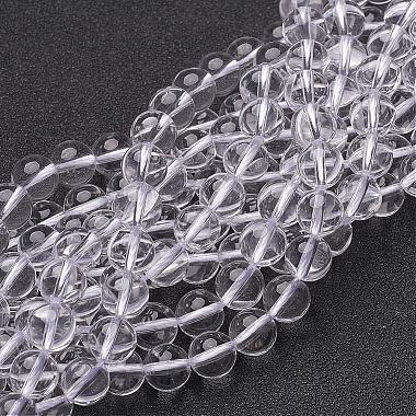 8mm Clear Round Crystal Beads