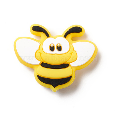 Yellow Bees Silicone Beads