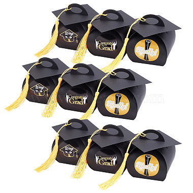 Graduation Cap Shaped Paper Gift Box(CON-WH0072-76)-1