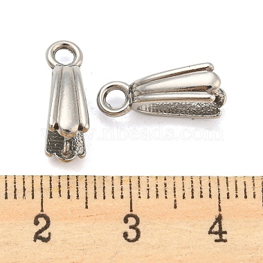 304 Stainless Steel Pendant Pinch Bails(STAS-Q310-11P)-3